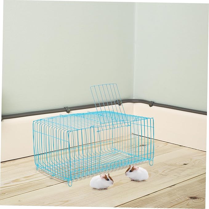 Portable Wire Bird Cage for Small Animals Stylish Carrier for Parrots Hamsters and Other Pets for Travel Construction and Excellent Ventilation