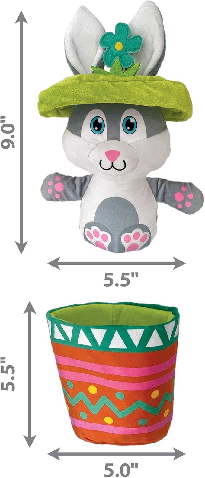 KONG Puzzlements Surprise Flower Pot Interactive Dog Toy