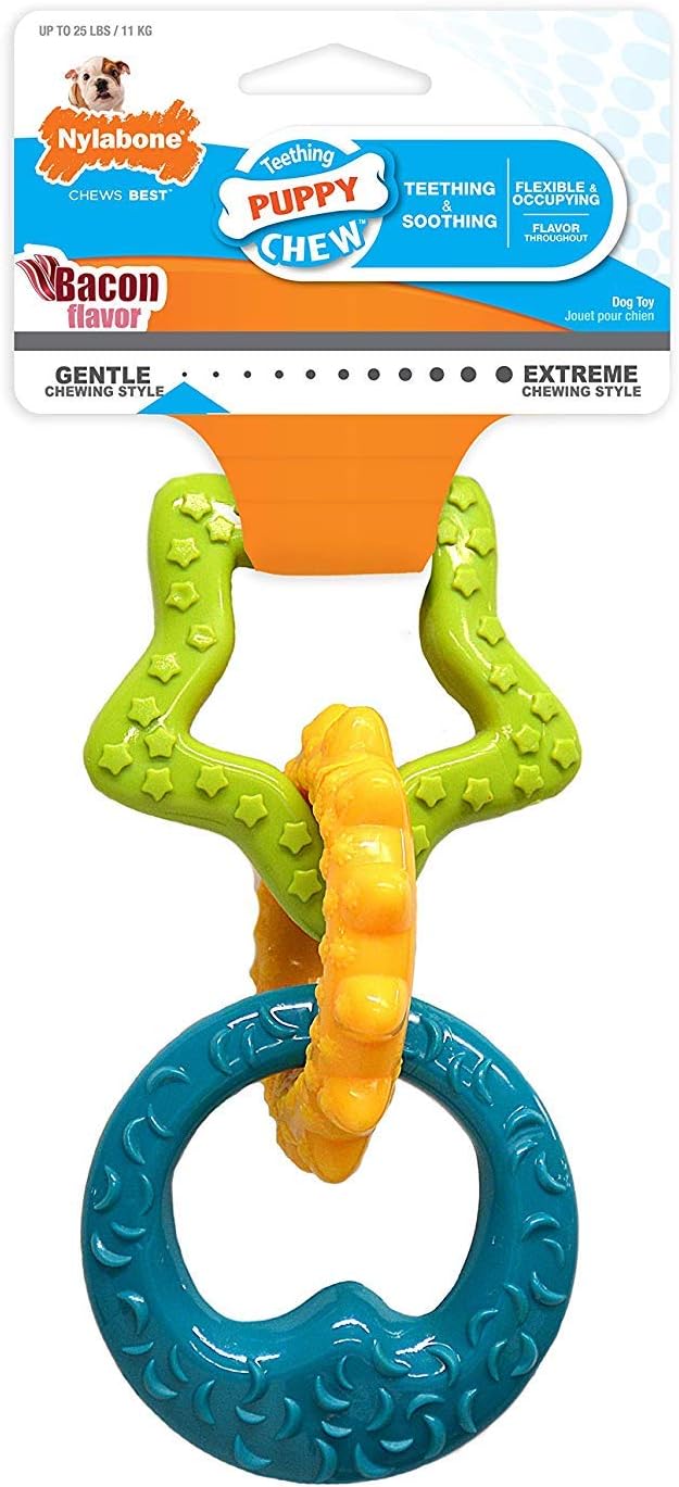 Puppy Teething Rings Dog Chew Toy [Set of 2]