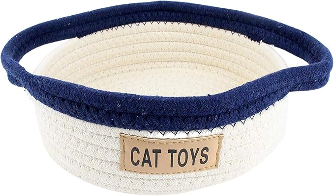 Midlee Cat Toy Rope Cotton Basket (Small)