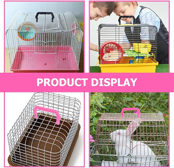 Levemolo 20pcs Multi-use Plastic Handles for Birdcage Mouse Hamster Cages Hamster Cage Accessories