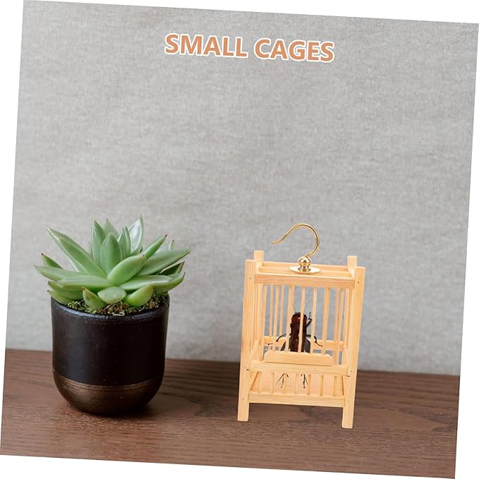 BESPORTBLE Square Cage Habitat Box for Pets Weaving Breeding Cage Portable Design for and Storage for Critter and Budgie Nesting