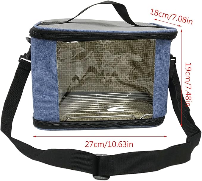 Fabric Carrier Bag for Small Animal Breathable Outgoing Bag Travel Cage Waterproof & Foldable Cage for Chinchilla Bird Cages for Cockatiels with Stand Bird Cage Accessories for Cockatiels
