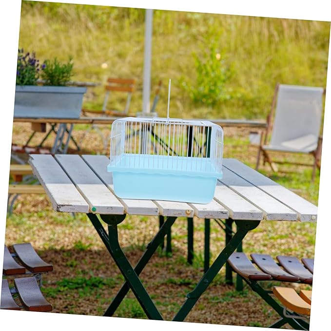 Mipcase Lightweight Portable Birdcage for Small Animals Travel Carrier Observation Window for Lovebirds Parakeets and Cockatiels Versatile Indoor and Outdoor Use