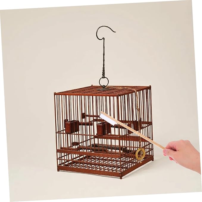 2pcs Bird Cage Cleaner Brush Set Droppings Shovel Durable Pet Bird Supplies for Easy Cleaning of Small Animal Cages Reliable Tools for Healthy Environment