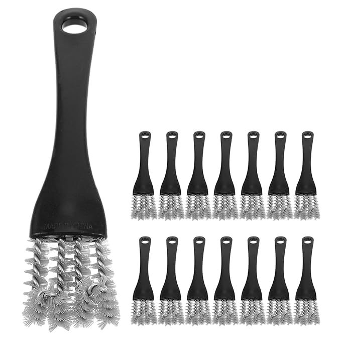 ibasenice 15pcs Bird Cage Brush Droppings Cleaning Accessories Long Handle Cleaner - 2 In 1 Scraper Double Sided Birdcage Poop Remover Tool For Pet Supplies Parrot Perch