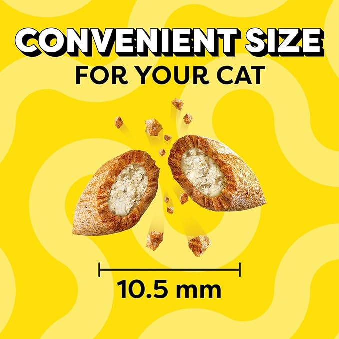 Temptations Cat Treats Classic Crunchy and Soft Cat Treats, Tasty Chicken Flavor, 6.3 oz. Pouch (Pack of 10)