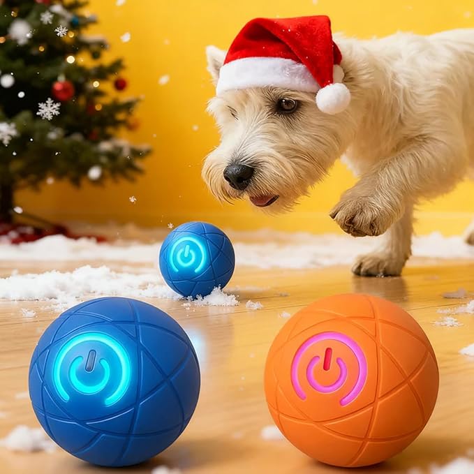 Viral Shaky Ball for Dogs, Smart Interactive Dog Toy Ball, Smart Jumping Automatic Moving Bouncing and Rotating Balls, Electric Vibrating & Rolling for Large/Small Dogs and Cats