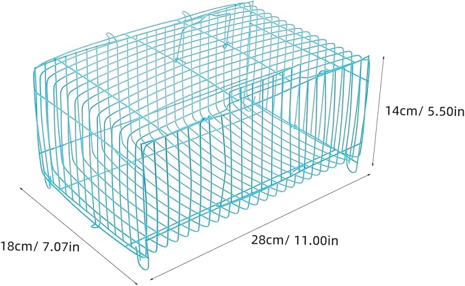 Milisten Bird Cage Square Pillow Carrier Portable Travel Cage for Small Animals Ample Space Secure Parrot Travel Home