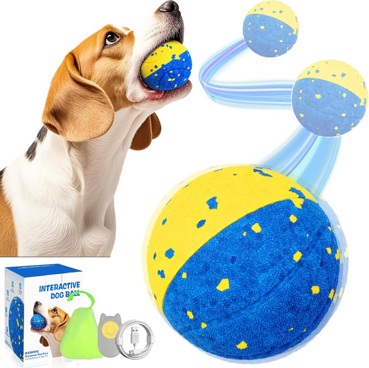 Dog Ball Smart Interactive Dog Toy with Remote Control,Automatic Moving,Bouncing and Rotating 3 Modes,E-TPU Material Aggressive Chewers,IPX7 Waterproof,Rolling Ball for Large Medium Dogs