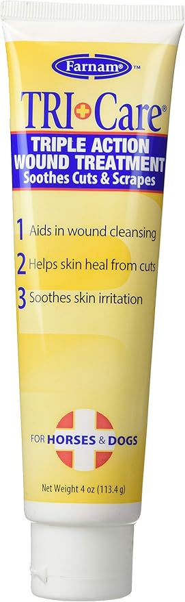 Farnam TRI-Care Triple Action Wound Treatment, One Size, for Dogs and Horses