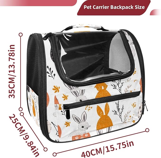 Airline Approved Soft Sided Pet Carrier, Festive Spring (2) Pet Travel Bag for Cats & Dogs, Durable, Breathable Pet Travel Bag for Airplane, Car & Train