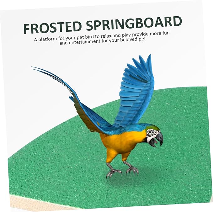 KESYOO Wooden Pet Platform for Small Animals Frosted for Hamsters Squirrels and Parrots and Chew- Pet Cage Accessory Random Color