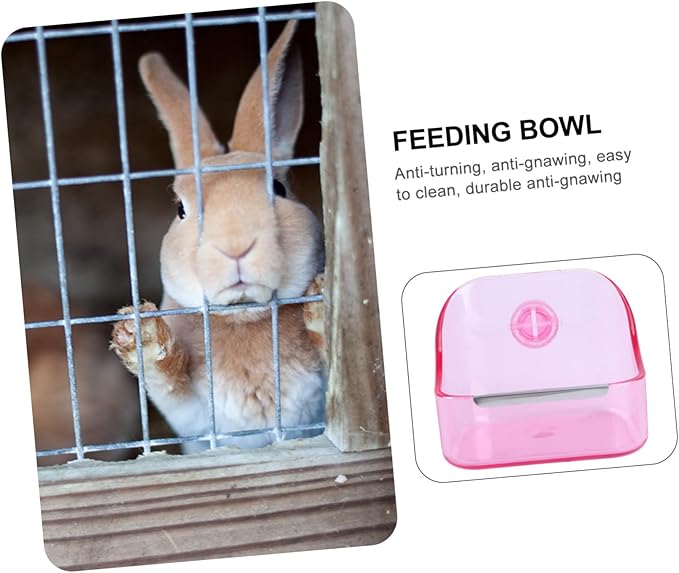 Yardwe Cage Food Bowl Pet Feeder Bird Cage Food Bowl Pet Basin Fine Workmanship