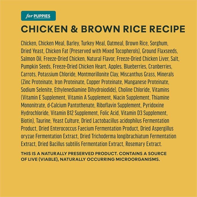 Instinct RawBoost Puppy, Natural Dry Dog Food with Freeze-Dried Pieces, Whole Grain Recipe - Real Chicken & Brown Rice, 3.5 lb. Bag