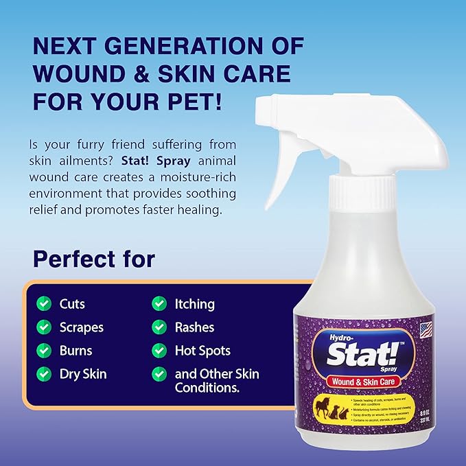 Pet Wound & Skin Care | First-Aid Treatment for Dogs, Cats, Horses | Natural Plant Based Ingredients | Speeds Healing of Cuts, Burns, Hot Spots, Skin Allergies | Soothing Anti-Itch Formula