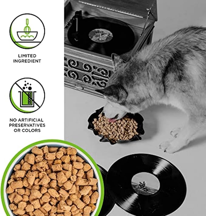 BIXBI Liberty Freeze-Dried Dog Food Topper & Treats, Pork – 97% Meat & Organs, No Refrigeration – USA Made, 4.5 oz