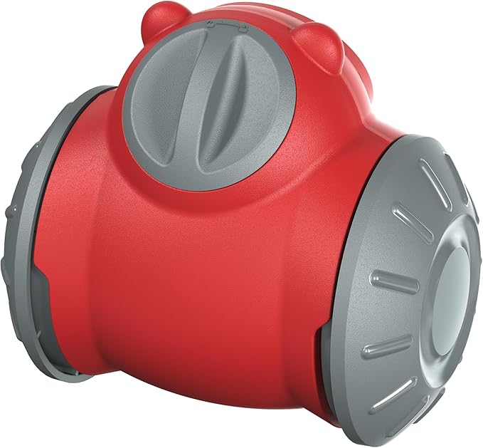 2026 Interactive Dog Dispenser Toy - Premium Food for Smart Dogs - Adjustable Food Puzzle for Small Medium and Large Dogs for Large/Medium/Small Aggressive Chewers Breed Pet Cat Color Red