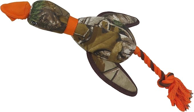 Pets First Realtree Mallard Sling-Shot Dog Toy. Best Licensed Tough Floating Toy for Dogs & Cats. Fun & Durable Pet Toy