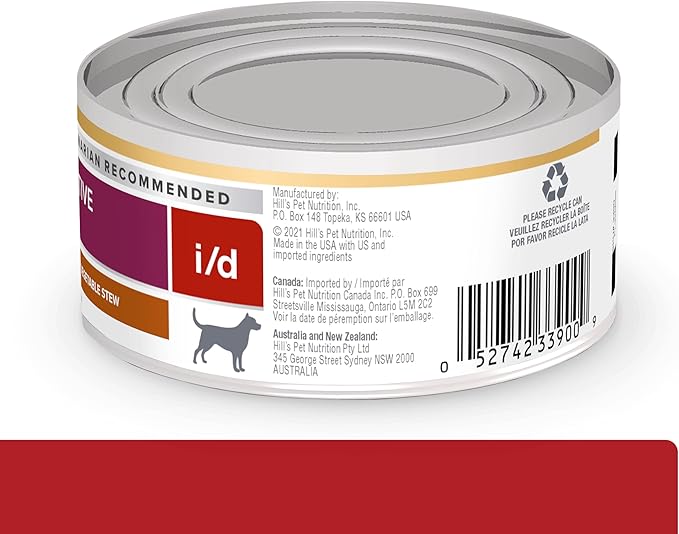Hill's Prescription Diet i/d Digestive Care Wet Dog Food, Chicken & Vegetable Stew, 5.5 oz. Cans, 24-Pack