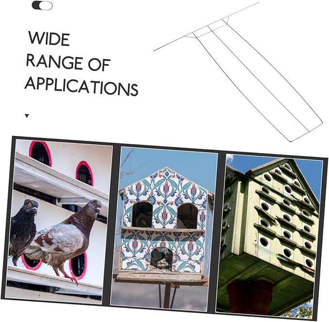 Sosoport 4pcs Racing Pigeon Birds House Door Bird Cage Door Sturdy Iron Frame Safe Pigeon Entrance