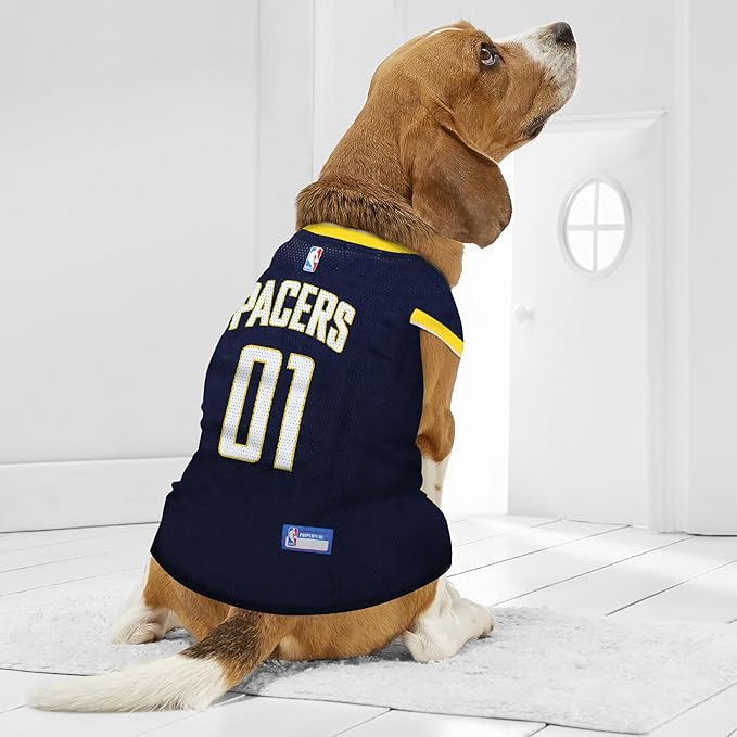 Pets First NBA INDIANA PACERS DOG Jersey, X-Large - Tank Top Basketball Pet Jersey
