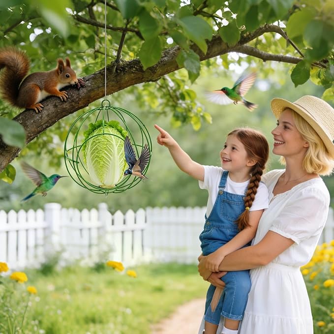 Bird Feeders - Iron Finch Feeder for Outdoors | 200g Hollow Metal Chew Proof Feeding Station, Backyard Birding & Wildlife for Hummingbird Cage Backyard Garden Balcony Patio Tree Porch