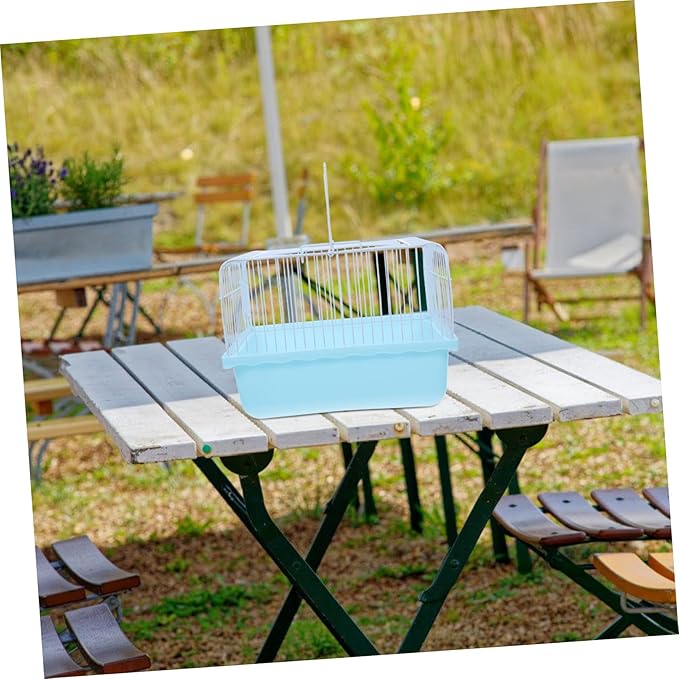 KESYOO Portable Bird Travel Cage Lightweight Pet Carrier for Lovebirds Parakeets and Small Animals Material Viewing Window for Travel and Outdoor Use