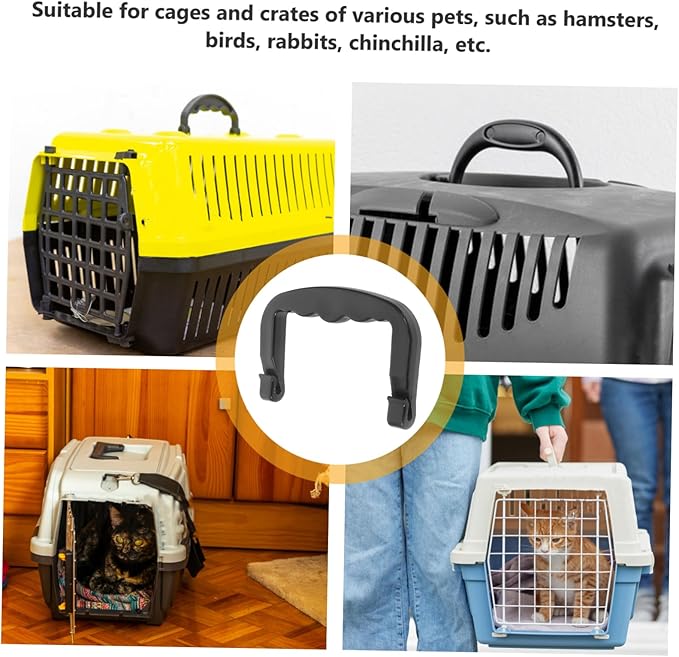 Detachable Plastic PET Cage Handle for Dog and Cat Crates Thickened Replacement Handle for Birdcages for Convenient Transport