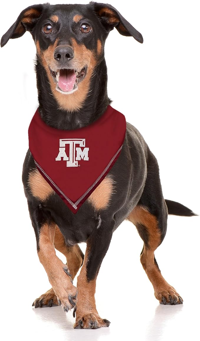 Pets First NCAA Texas A&M Aggies TIE Bandana, Size Small/Medium. Dog Bandana Scarf Bib for Pet Cat Dog. The Ultimate Game-Day, Party Bandana