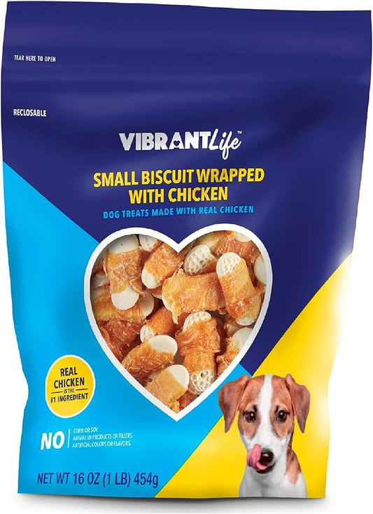 Vibrant Life Small Biscuit Wrapped With Chicken (16 oz) bag