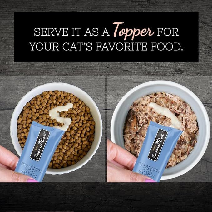 Fussie Cat Ocean Fish/Salmon Puree 4 Count (Pack of 2)