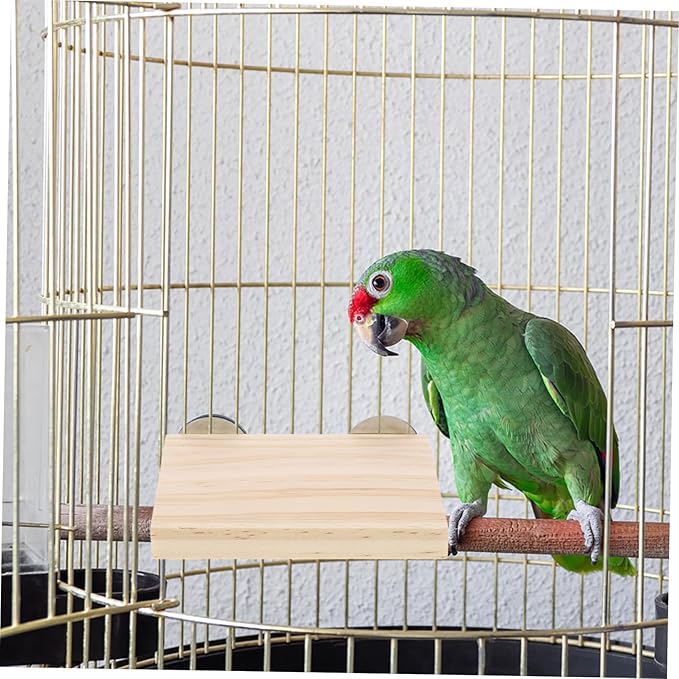 Happyyami 3Pcs Jumping Stand for Hamsters and Birds Climbing Platform Flat Half Pet for Cage Enrichment