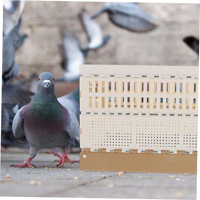 Happyyami Pigeon Aviary Cage Small Travel Carrier for Pigeon Training Breathing Mesh Pet Accessory