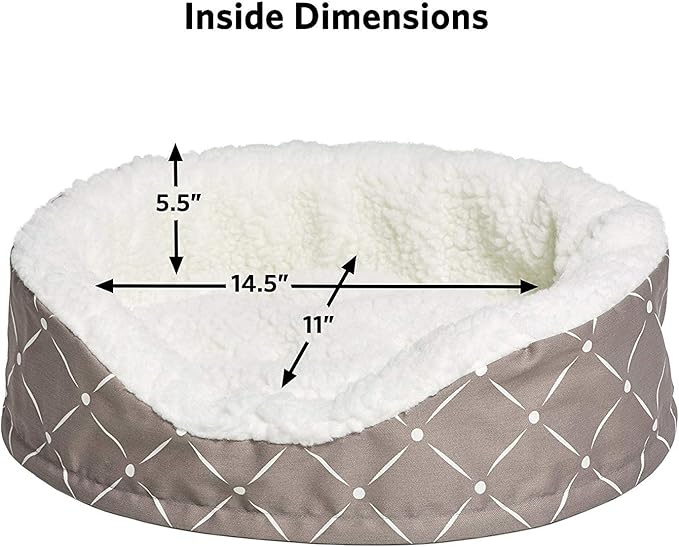 MidWest Homes for Pets CU20MRD Couture Orthopedic Cradle Pet Bed for Dogs & Cats, X-Small