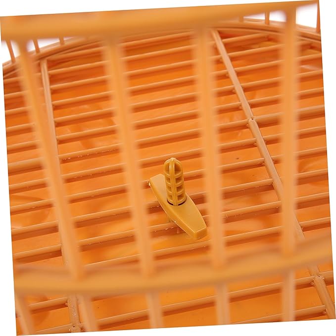 Hanging Plastic Bird Cage for Small Birds and with Spacious Interior Durable Decorative Cage Ornament for Parakeets Lovebirds Cockatiels and Small Animals