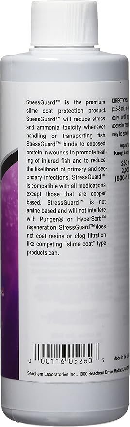 Seachem StressGuard Slime Coat Protection - Stress and Toxic Ammonia Reducer 250 ml