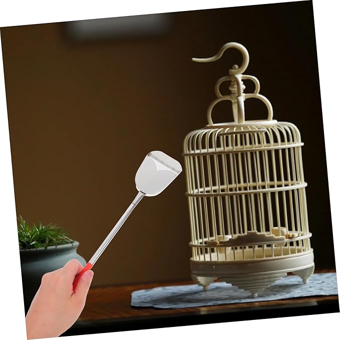 MERRYHAPY 2pcs Bird Cage Cleaning Brush Set Versatile Cage Cleaner with Droppings Scoop and Brush for Efficient Pet Care Accessories