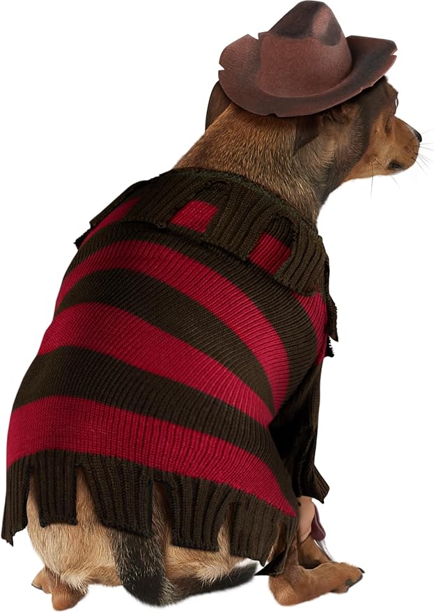 Rubies A Nightmare on Elm Street: Freddy Krueger Pet Costume for Dogs or Cats, XL