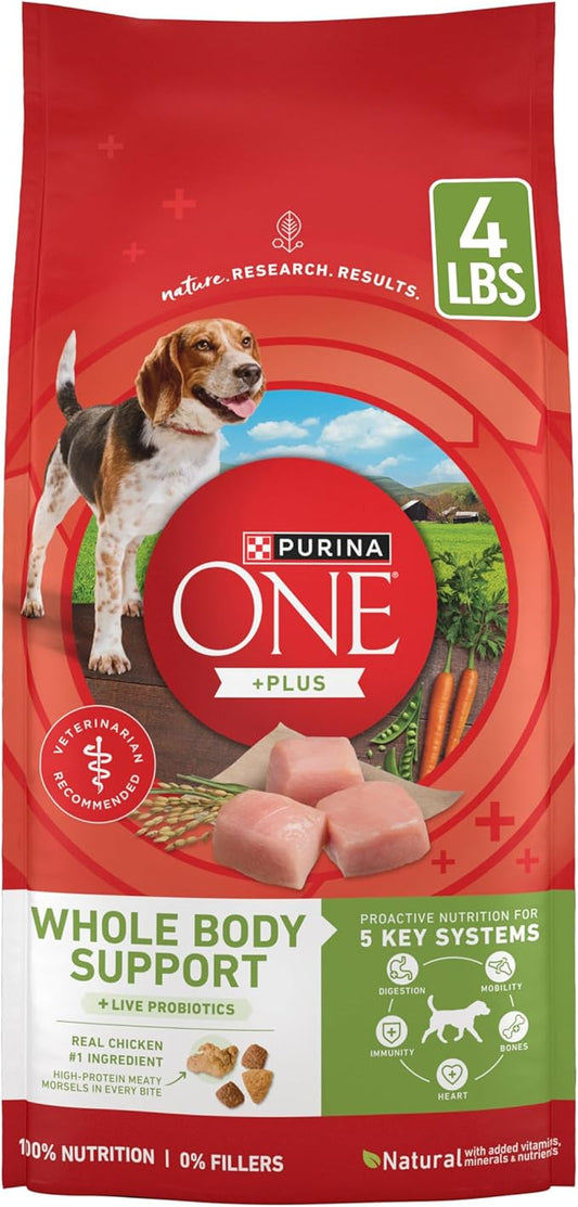 Purina ONE Plus Whole Body Support with Chicken Dry Dog Food - 4 lb. Bag