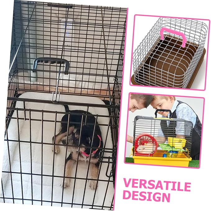 Levemolo 20pcs Portable Birdcage Handles Plastic Handles for Pet Cage Safe and Easy to Carry Suitable for Guinea Pigs Birds Hamsters