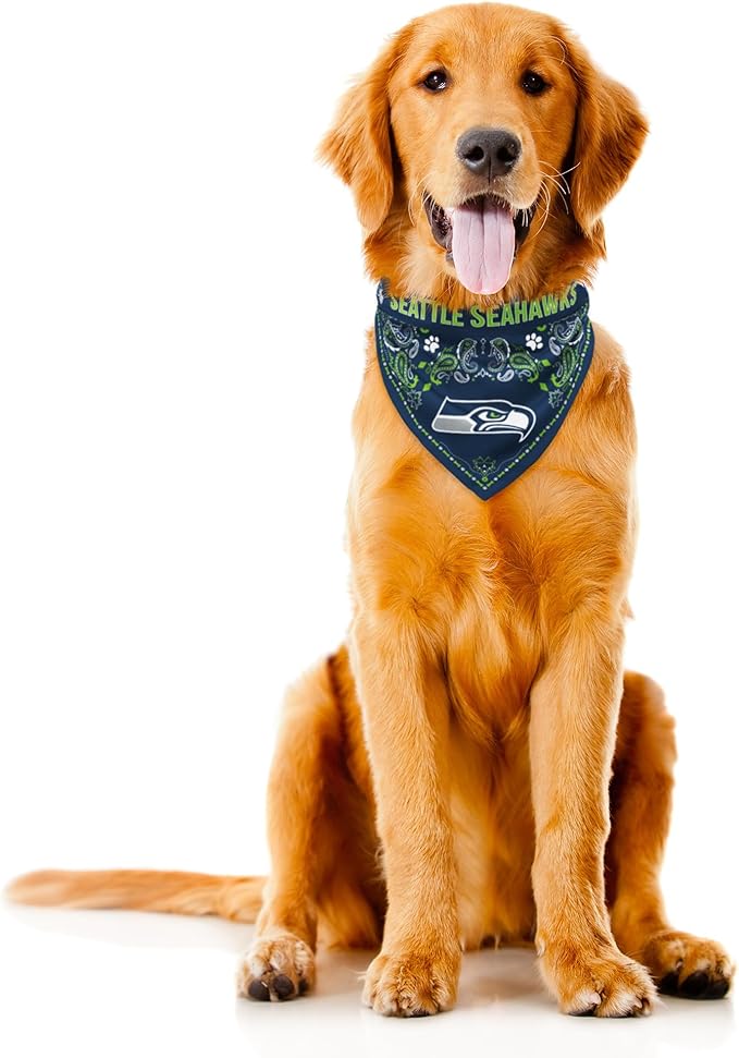 Littlearth NFL Reversible Pet Bandana - Officially Licensed Teams, Sizes XS to XL