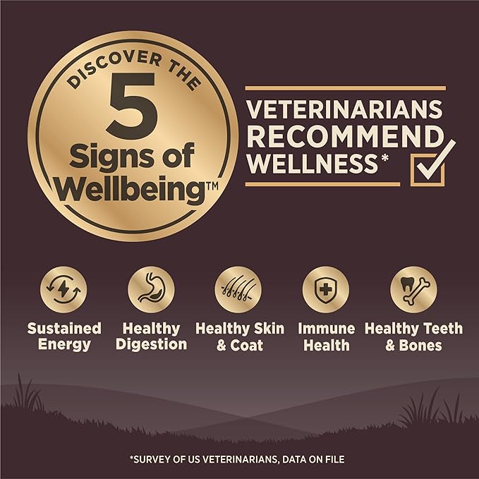 Wellness CORE Small Breed Adult Dry Dog Food, Grain Free Kibble, Natural, High Protein, Turkey and Chicken Recipe, 12 lb Bag