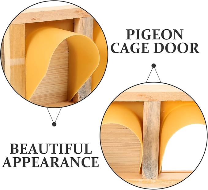 European Style Wooden Cage Door for Parakeets Pigeon Racing Supplies Easy Access
