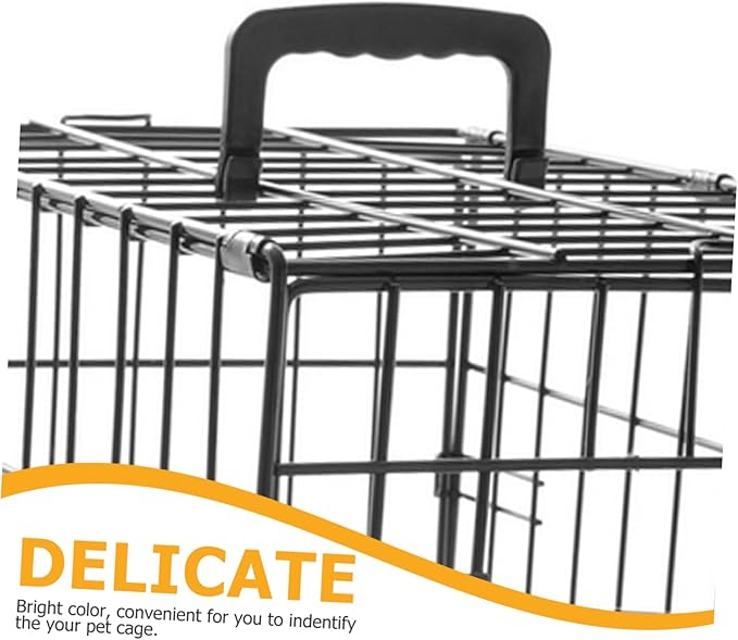 Gatuida Secure Comfortable Pet Cage Handle Plastic for Pet Carrier Rabbit Bird Cages