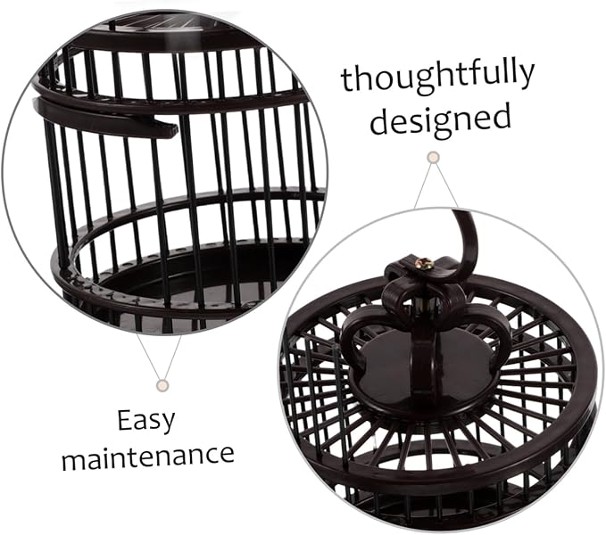 Toyvian Hanging Bird Cage for Small Pets Lightweight and Travel-Friendly Decorative Habitat for Hamsters Crickets and Hummingbirds Easy to Clean and Maintain for Birthday Parties