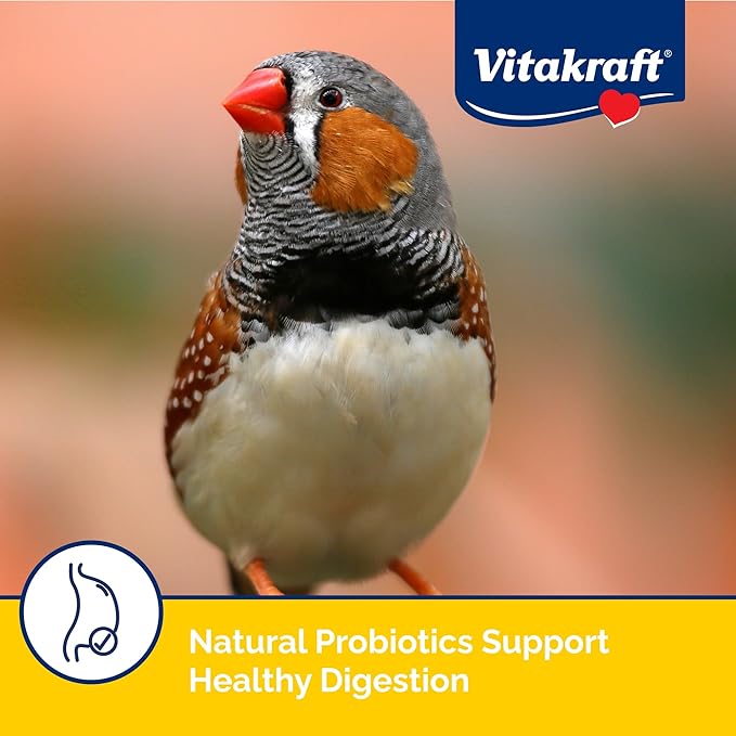 Vitakraft Menu Canary And Finch Food Mix - Nutrient-Rich With Probiotics DHA Omega 3 And Omega 6 - Vibrant Seeds And Grains - Resealable 2.5 lb Bag