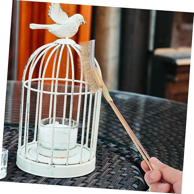 1set Bird Cage Cleaning Brush Multi-Functional Wire Brush for Bird Droppings Bristles for Parrot Cages Versatile Cleaning Tool for Small Animal Essential Accessory