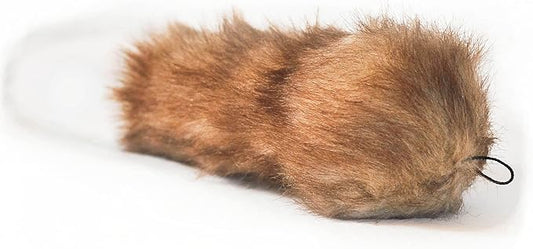 ZippyPaws Bushy Throw Squeaky No Stuffing Plush Dog Toy, Fox