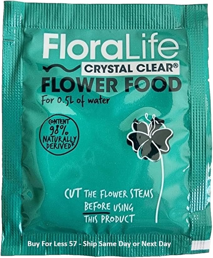 Cut Flower Food Floralife Crystal Clear 200 powdered packets 2.2 Lbs